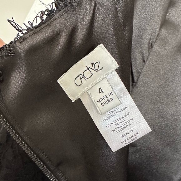 Lace Cocktail Dress with Open Back - Picture 3 of 3